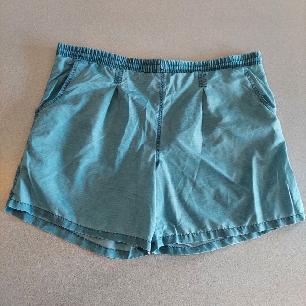 Surf Odyssey Shorts Kids Large Teal Drawstring Waistband Pockets